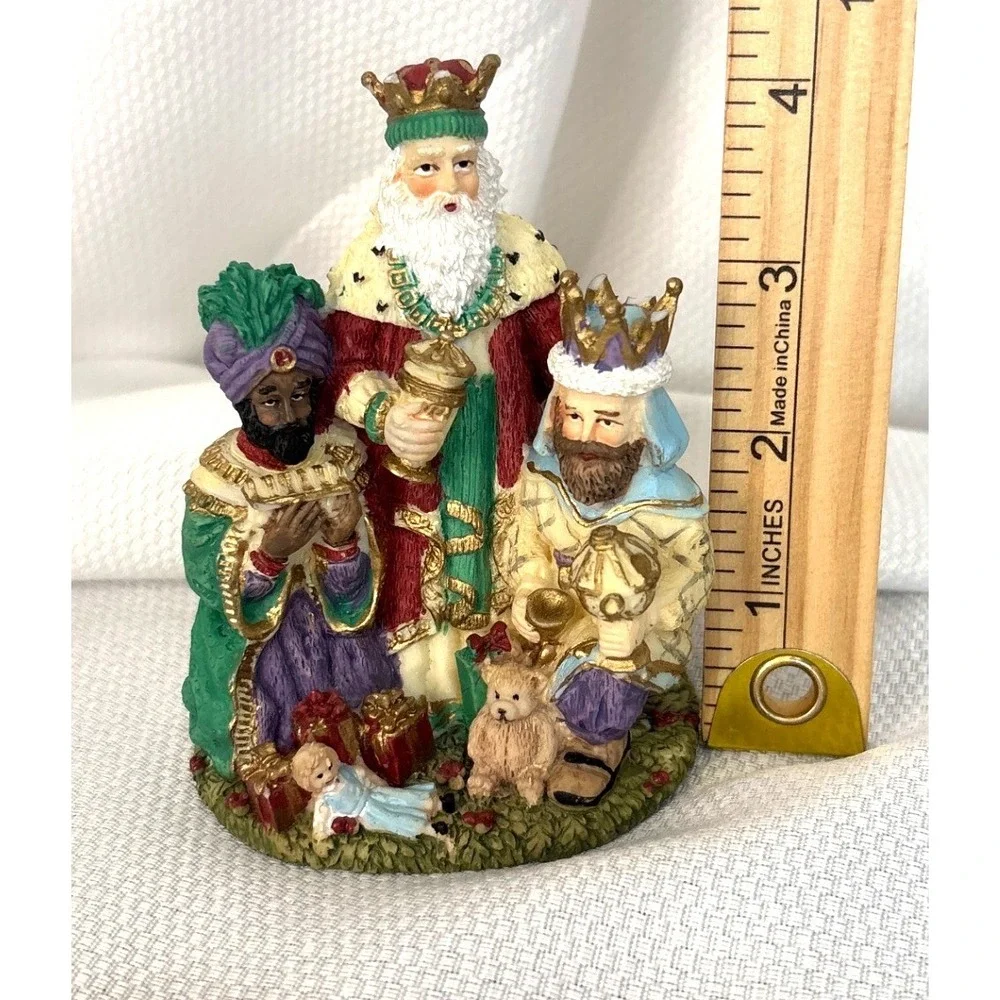 VTG 1995 The Three Magi Wise Men Figurine Spain Nativity Christmas Decor 5